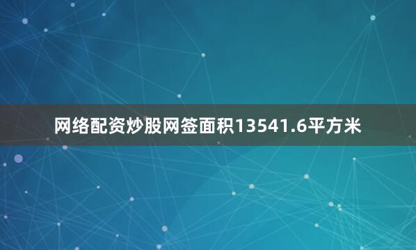 网络配资炒股网签面积13541.6平方米